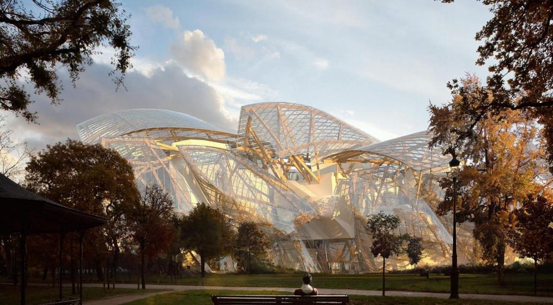Modern glass architecture, France